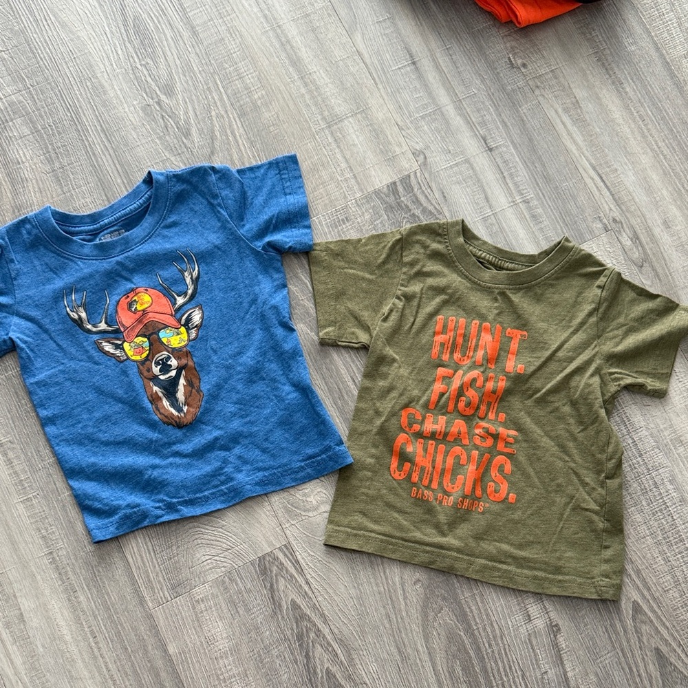 Bass Pro Shops Blue Deer and Green Hunt Kids Tees